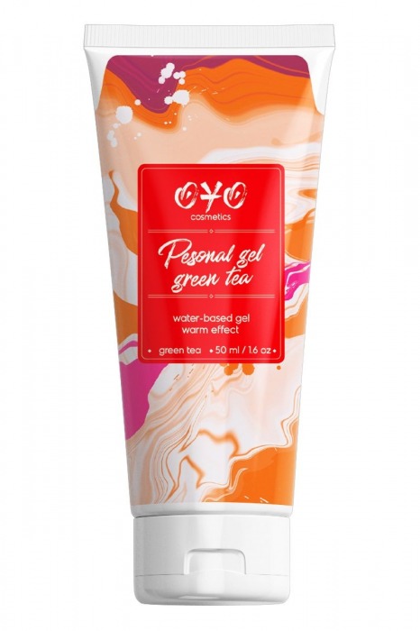 Интимная смазка на водной основе с согревающим эффектом OYO Personal Gel Green Tea - 50 мл. - OYO - купить с доставкой в Находке