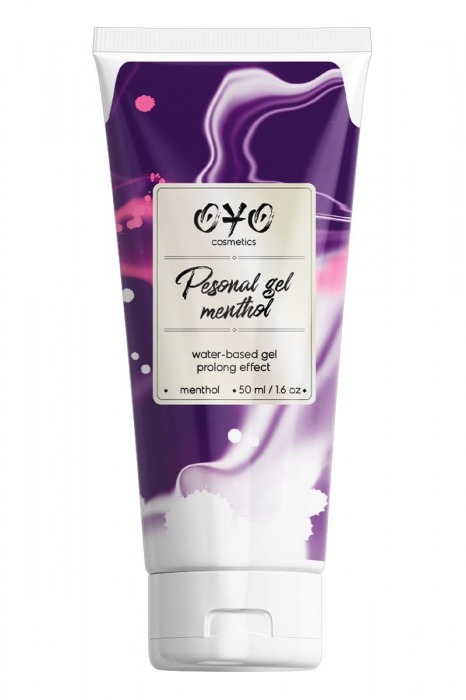 Интимная смазка на водной основе с пролонгирующим эффектом OYO Personal Gel Menthol - 50 мл. - OYO - купить с доставкой в Находке