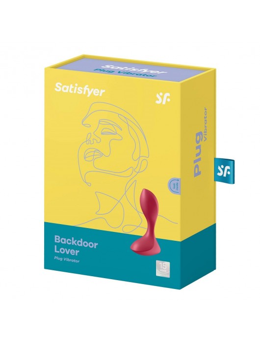 Красный вибромассажёр простаты Satisfyer Backdoor Lover - 14 см. - Satisfyer - в Находке купить с доставкой