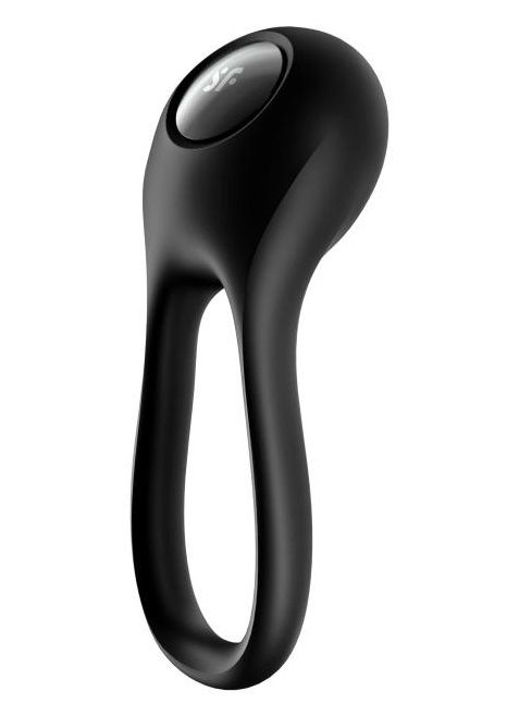 Черное эрекционное виброкольцо Majestic Duo - Satisfyer - в Находке купить с доставкой