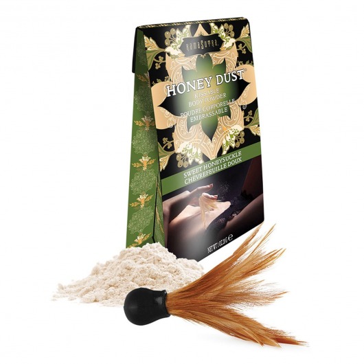 Пудра для тела Honey Dust Body Powder с ароматом жимолости - 28 гр. - Kama Sutra - купить с доставкой в Находке