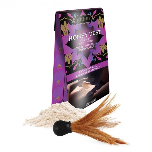 Пудра для тела Honey Dust Body Powder с ароматом малины - 28 гр. - Kama Sutra - купить с доставкой в Находке