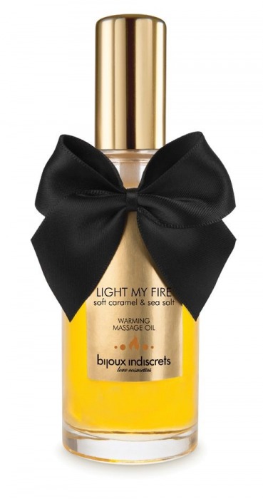 Массажное масло Light My Fire с ароматом карамели - 100 мл. - Bijoux Indiscrets - купить с доставкой в Находке