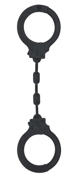 Черные силиконовые наручники Suppression - Lola Games - купить с доставкой в Находке