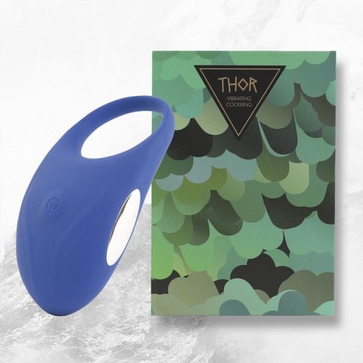 Синее кольцо с вибрацией Thor Cockring - FeelzToys - в Находке купить с доставкой