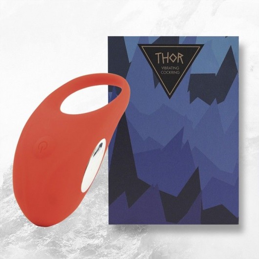 Красное кольцо с вибрацией Thor Cockring - FeelzToys - в Находке купить с доставкой