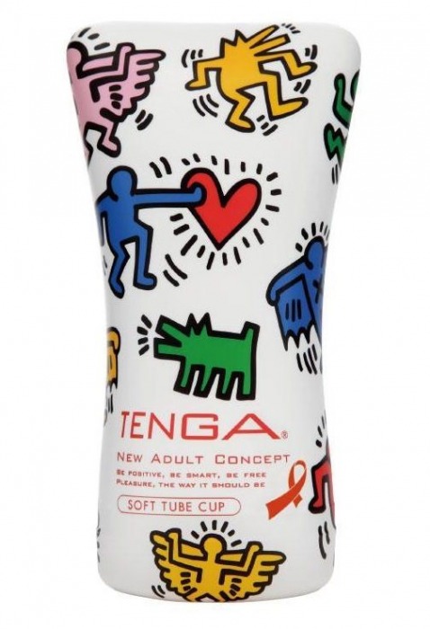 Мастурбатор-туба Keith Haring Soft Tube CUP - Tenga - в Находке купить с доставкой