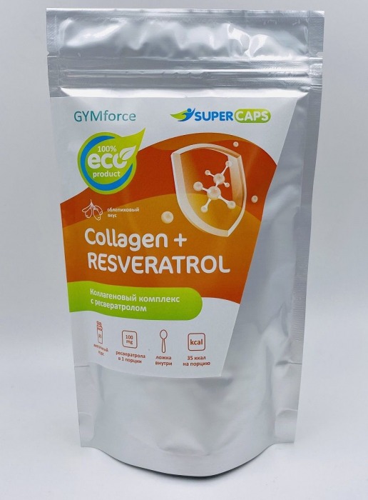 Натуральный коллаген с ресвератролом GYMforce Collagen+ - 150 гр. - SuperCaps - купить с доставкой в Находке