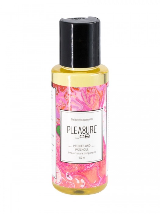 Массажное масло Pleasure Lab Delicate с ароматом пиона и пачули - 50 мл. - Pleasure Lab - купить с доставкой в Находке