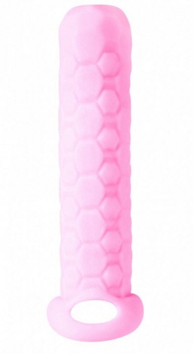 Розовый фаллоудлинитель Homme Long - 13,5 см. - Lola Games - в Находке купить с доставкой