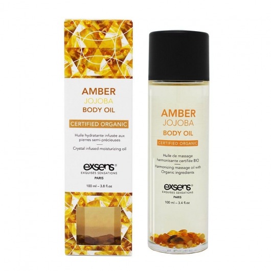 Органическое массажное масло AMBER JOJOBA - 100 мл. - Exsens - купить с доставкой в Находке