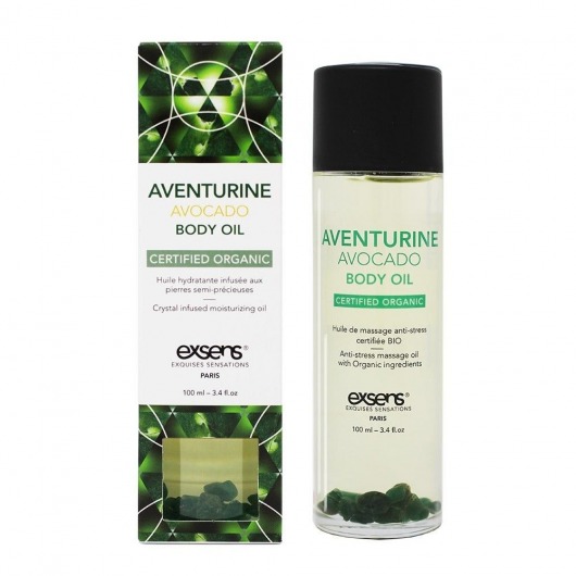 Органическое массажное масло AVENTURINE AVOCADO - 100 мл. - Exsens - купить с доставкой в Находке