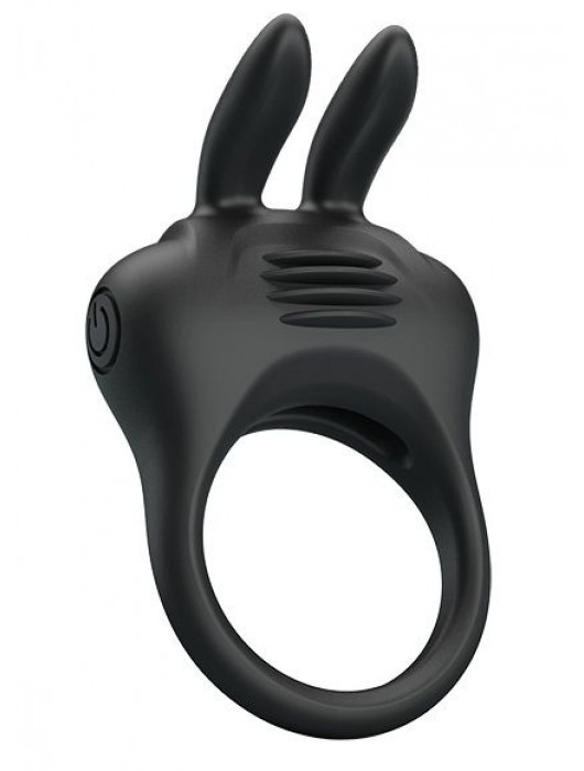 Черное эрекционное кольцо с вибрацией Davion - Baile - в Находке купить с доставкой