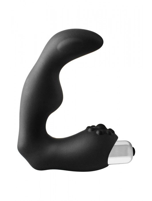 Черный вибромассажер простаты FantASStic Vibrating Prostate Massager - 11,3 см. - Dream Toys - в Находке купить с доставкой