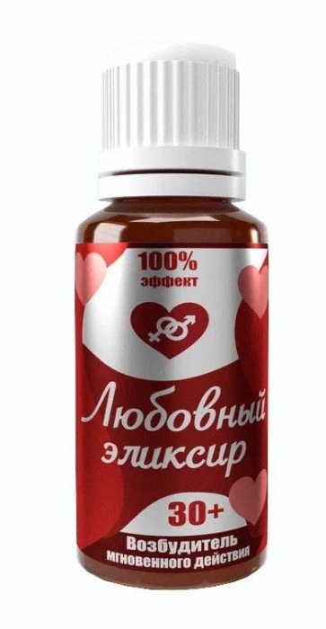 Возбудитель  Любовный эликсир 30+  - 20 мл. - Миагра - купить с доставкой в Находке