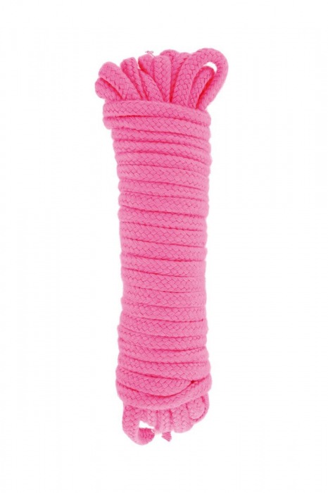 Розовая веревка для связывания Sweet Caress Rope - 10 метров - Sweet Caress - купить с доставкой в Находке