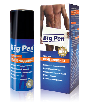 Крем Big Pen для увеличения полового члена - 20 гр. - Биоритм - в Находке купить с доставкой