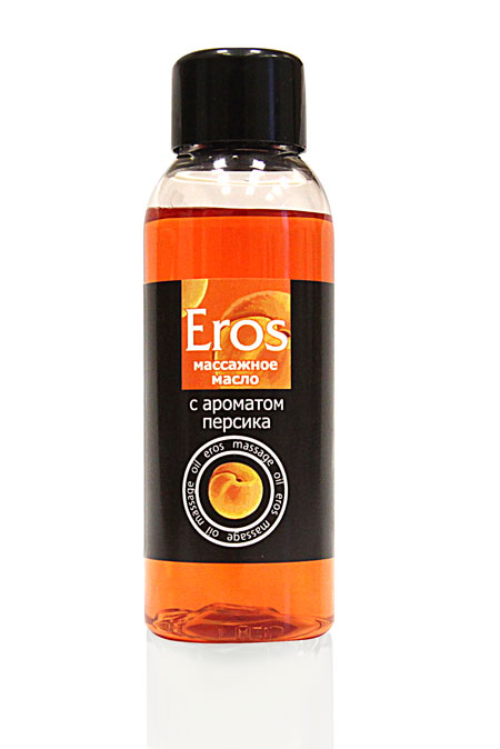 Массажное масло Eros exotic с ароматом персика - 50 мл. - Биоритм - купить с доставкой в Находке