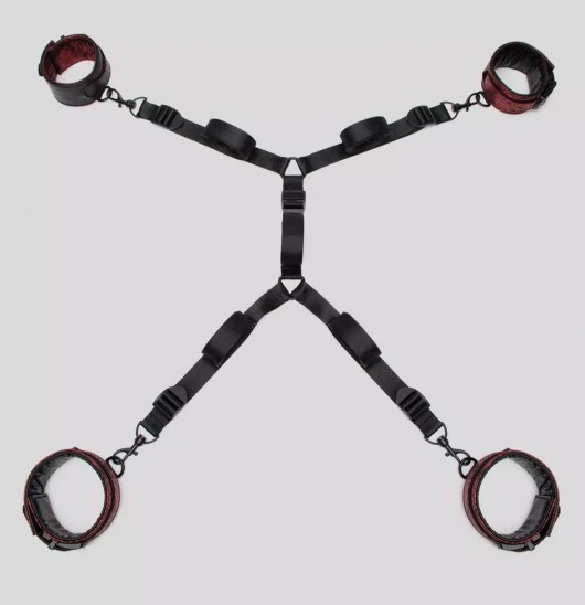 Изысканный набор фиксаций на кровати Reversible Under Mattress Restraint Set - Fifty Shades of Grey - купить с доставкой в Находке