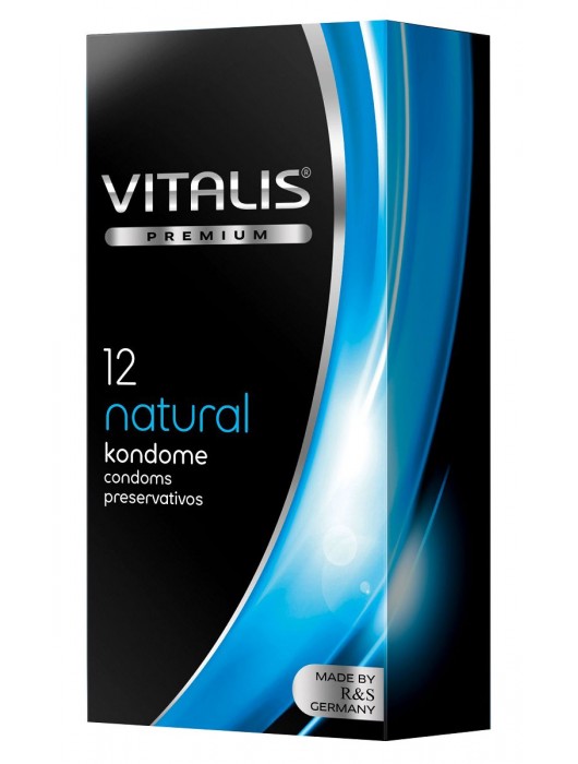 Классические презервативы VITALIS PREMIUM natural - 12 шт. - Vitalis - купить с доставкой в Находке