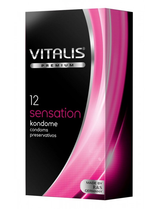 Презервативы VITALIS PREMIUM sensation с пупырышками и кольцами - 12 шт. - Vitalis - купить с доставкой в Находке