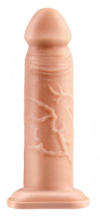 Телесный реалистичный фаллоимитатор с полостью Silicone Hollow Extension - 20 см. - Pipedream - купить с доставкой в Находке