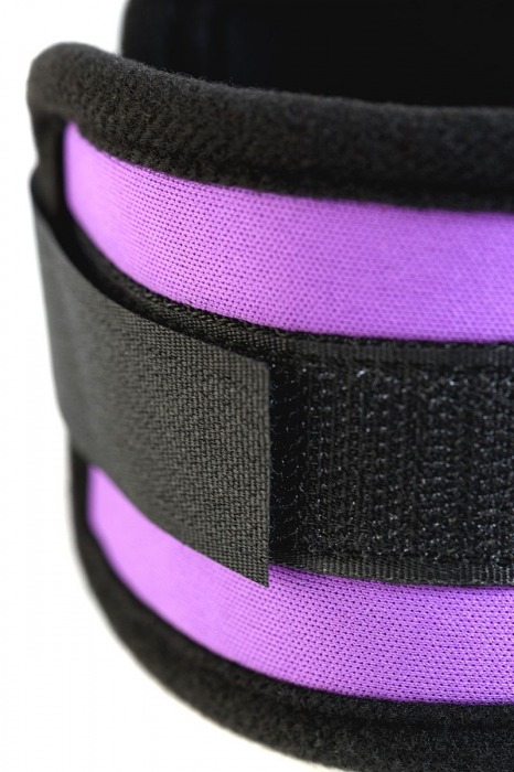 Наручники из неопрена фиолетового цвета - ToyFa - купить с доставкой в Находке