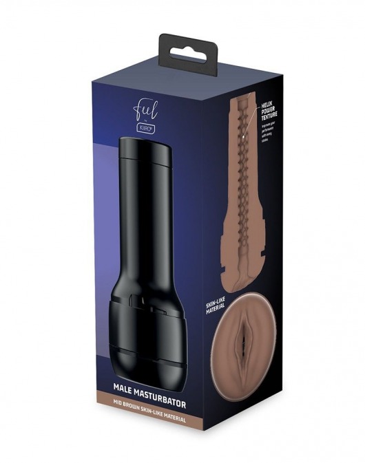 Коричневый мастурбатор-вагина Feel Stroker - Kiiroo - в Находке купить с доставкой