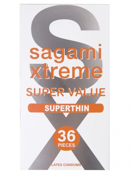 Ультратонкие презервативы Sagami Xtreme Superthin - 36 шт. - Sagami - купить с доставкой в Находке