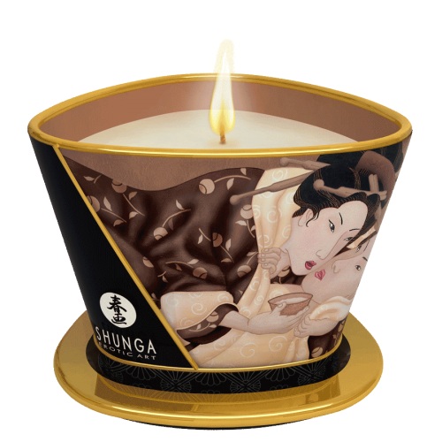 Массажная свеча Intoxicatin Chocolate с ароматом шоколада - 170 мл. - Shunga - купить с доставкой в Находке