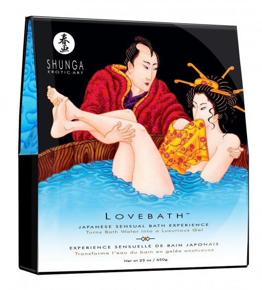 Соль для ванны Lovebath Ocean temptation, превращающая воду в гель - 650 гр. - Shunga - купить с доставкой в Находке