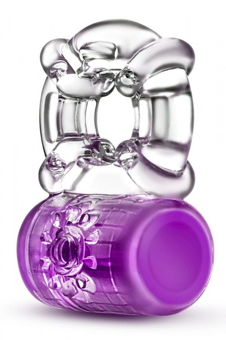 Фиолетовое эрекционное виброкольцо Pleaser Rechargeable C-Ring - Blush Novelties - в Находке купить с доставкой