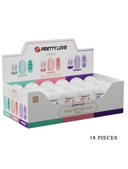 Набор из 18 мастурбаторов Take me for Fun - Baile - в Находке купить с доставкой