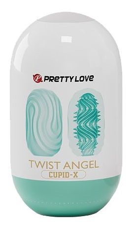 Бирюзовый мастурбатор-яйцо Twist Angel - Baile - в Находке купить с доставкой