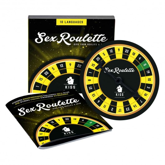 Настольная игра-рулетка Sex Roulette Kiss - Tease&Please - купить с доставкой в Находке
