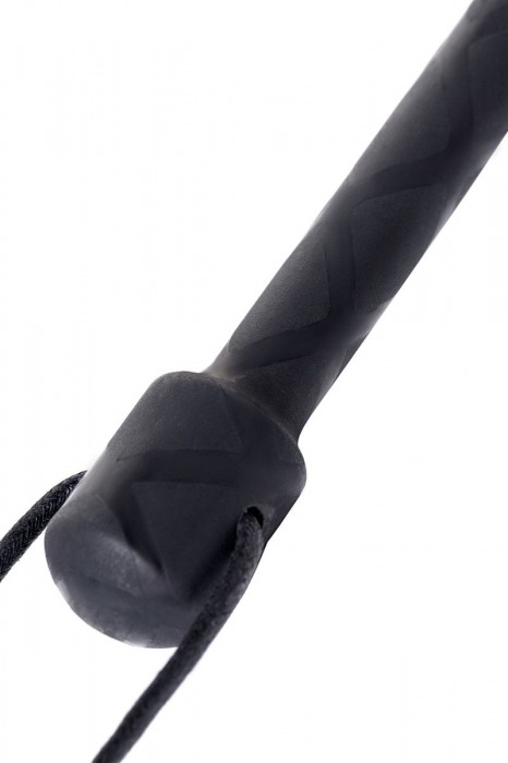 Чёрный стек с совой на кожаном наконечнике - 24 см. - ToyFa - купить с доставкой в Находке