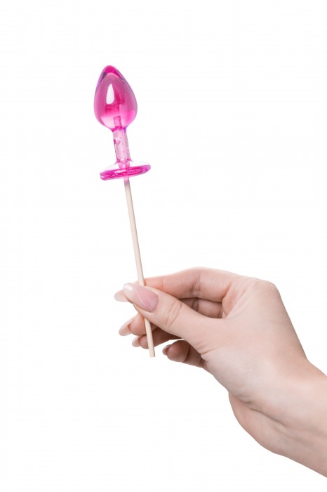 Розовый леденец  в форме анальной втулки со вкусом айриш крим - 29 гр. - Sosuчki - купить с доставкой в Находке
