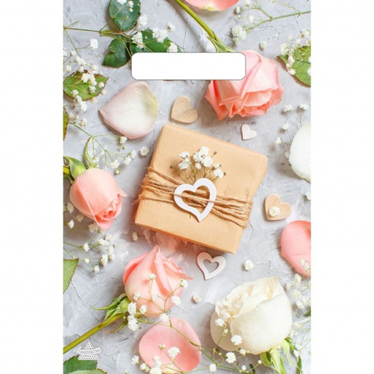 Полиэтиленовый пакет  Подарочек  с вырубной усиленной ручкой - 20 х 30 см. - Сима-Ленд - купить с доставкой в Находке