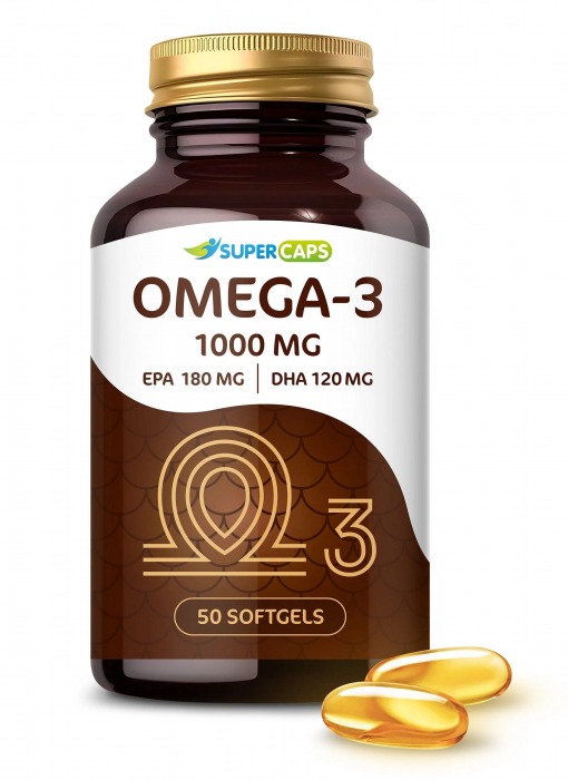 Пищевая добавка SuperCaps OMEGA-3 - 50 капсул (1000 мг) - SuperCaps - купить с доставкой в Находке