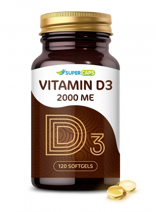 Пищевая добавка SuperCaps VITAMIN D3 2000 ME - 120 капсул - SuperCaps - купить с доставкой в Находке