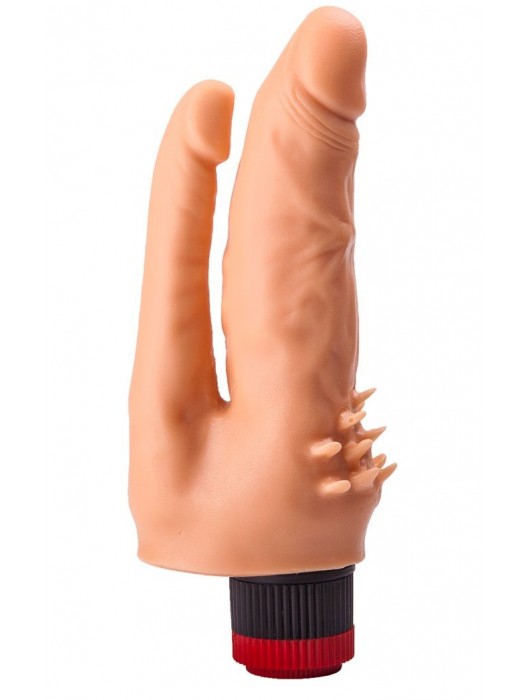 Анально-вагинальный вибромассажёр с шипами для массажа клитора - 17 см. - LOVETOY (А-Полимер)