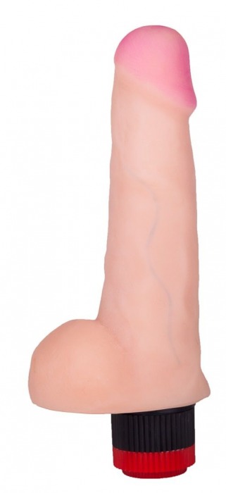 Реалистичный вибратор ART-Style №7 с мошонкой - 17,5 см. - Art-Style