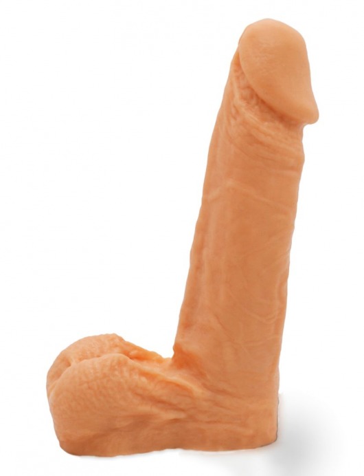 Реалистичный фаллоимитатор с мошонкой на трусиках Харнесс - 16,5 см. - LOVETOY (А-Полимер) - купить с доставкой в Находке