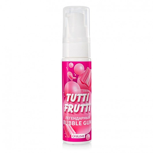 Интимный гель на водной основе Tutti-Frutti Bubble Gum - 30 гр. - Биоритм - купить с доставкой в Находке