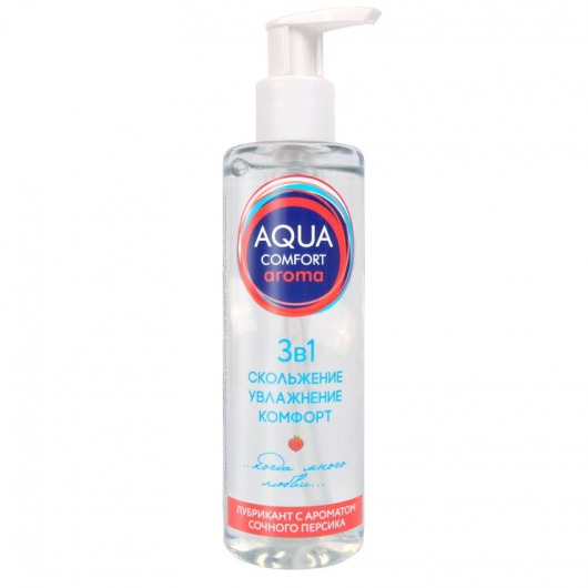 Гель-лубрикант на водной основе Aqua Comfort Aroma с ароматом персика - 195 гр. - Биоритм - купить с доставкой в Находке