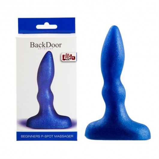 Синий анальный стимулятор Beginners p-spot massager - 11 см. - Lola Games - в Находке купить с доставкой