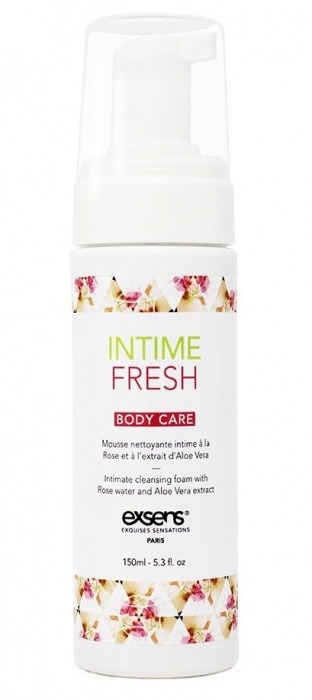 Органическая интимная очищающая пенка Intime Fresh - 150 мл. - Exsens - купить с доставкой в Находке