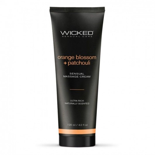 Массажный легкий крем WICKED Orange Blossom plus Patchouli - 120 мл. - Wicked - купить с доставкой в Находке