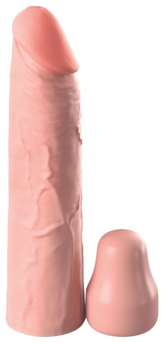 Телесная насадка-удлинитель 1 Inch Silicone X-tension - 17,8 см. - Pipedream - в Находке купить с доставкой