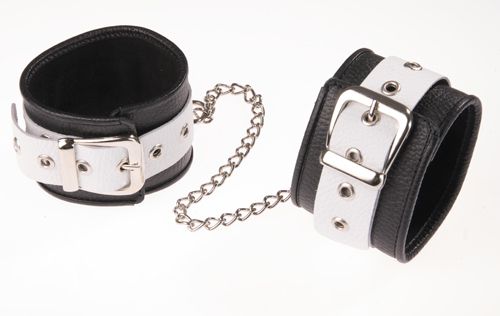 Черно-белые оковы на ноги - Sitabella - купить с доставкой в Находке